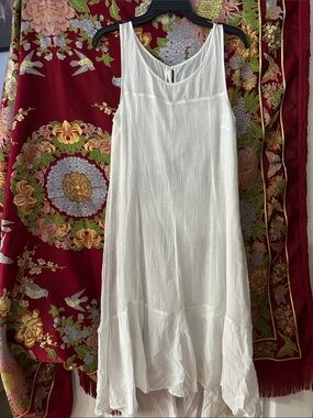 leifsdottir White Sleeveless Maxi Dress